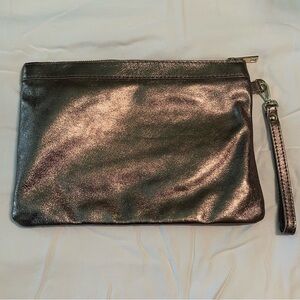 Metallic Wristlet Clutch